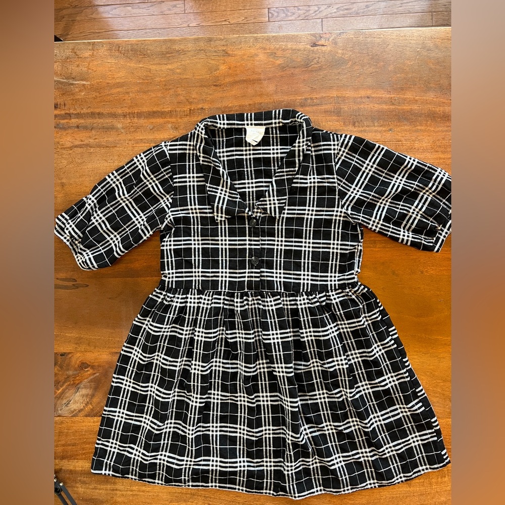 Harper Heritage Black And White Collar Dress Size L